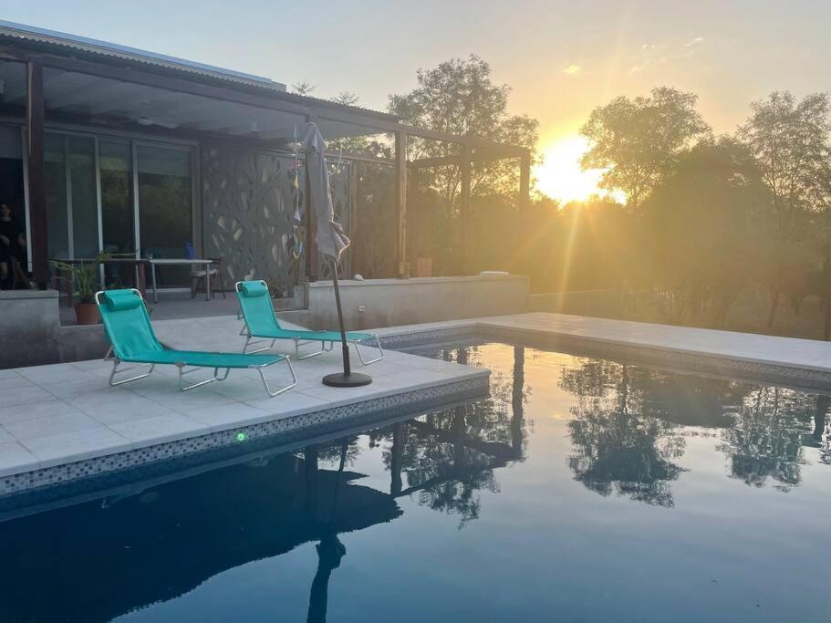 Casa Con Piscina Y Mirador Privado En San Marcos Sierras Villa Buitenkant foto